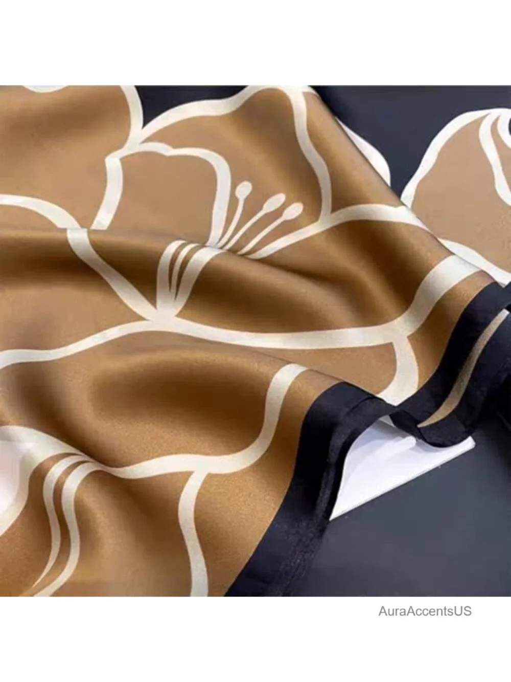 100% Pure Mulberry Silk Square Scarf - 27x27, Hair Scarf, Head Wrap